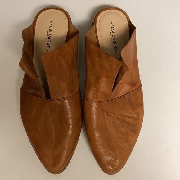 KELSI DAGGER Brooklyn Flat Shoes Leather Slip 9.5 - Picture 3 of 17